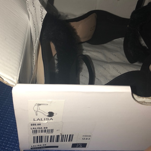 **FUZZY STRAP ALDO SHOES** - Picture 4 of 4